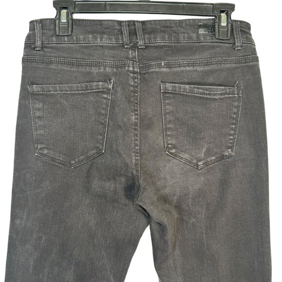 Black Label by C'est Toi Black Distressed Skinny Jeans Pants Goth Punk Emo Sz 11 - Picture 7 of 8